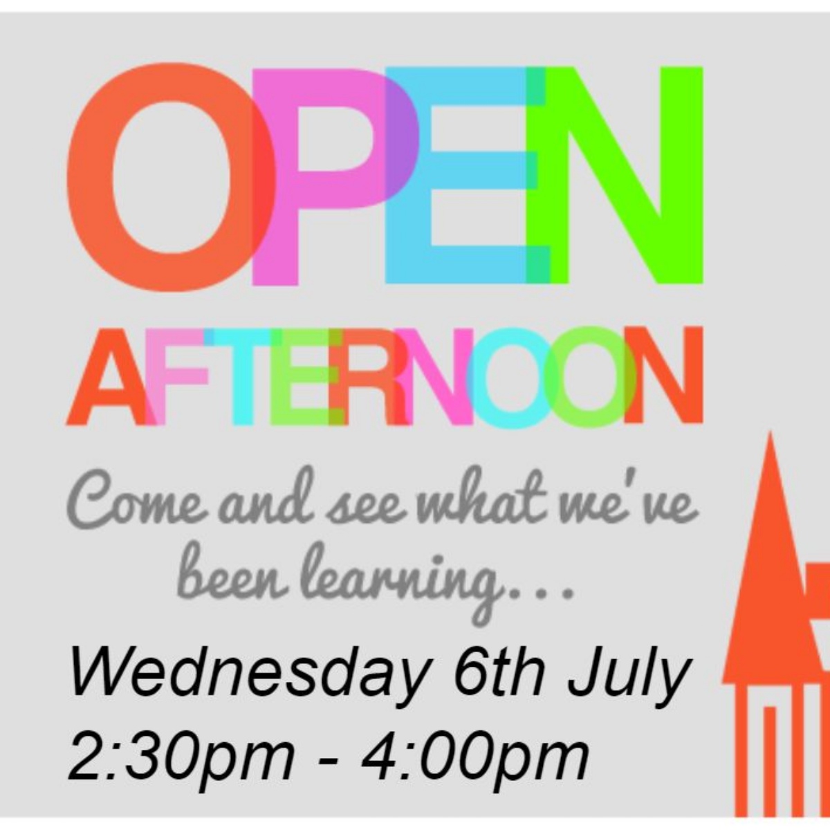 open-afternoon-6th-july-stepney-park-primary-school
